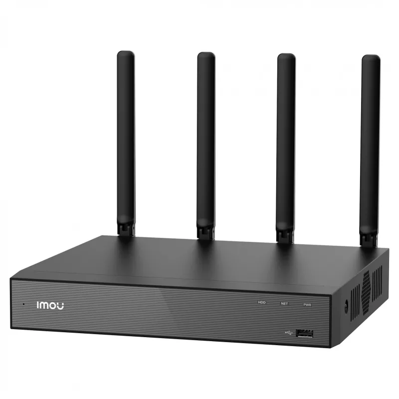 Grabador de vídeo en red IMOU N118W negro — 18 canales, reproducción de 4 canales, máx. 3840×2160, WLAN de doble banda, SATA hasta 16 TB