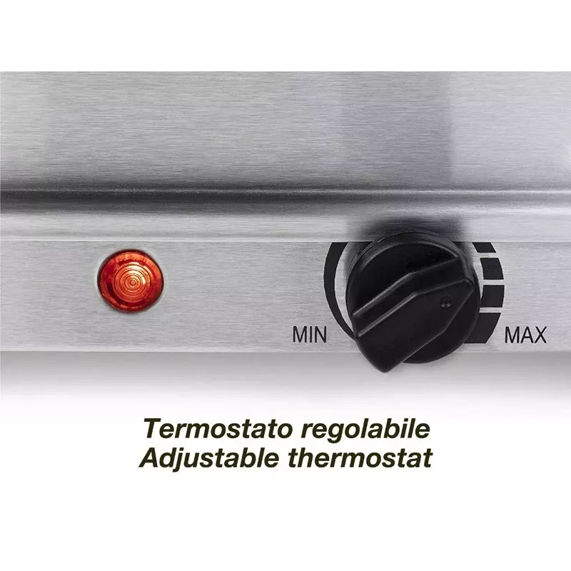 Placa de cocina Beper P101TEM002, 2 zonas de cocción, control táctil