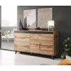 Cómoda Cama NORD roble Wotan/antracita