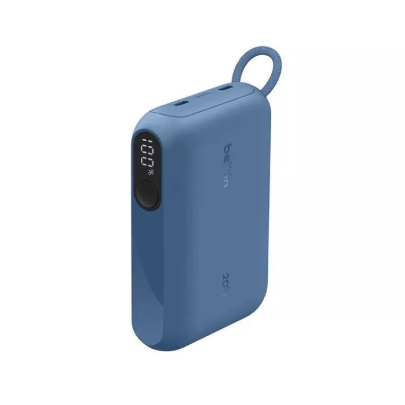 Batería externa Belkin BPB027HQBL 10000 mAh — azul, 2× conectores USB Type‑C