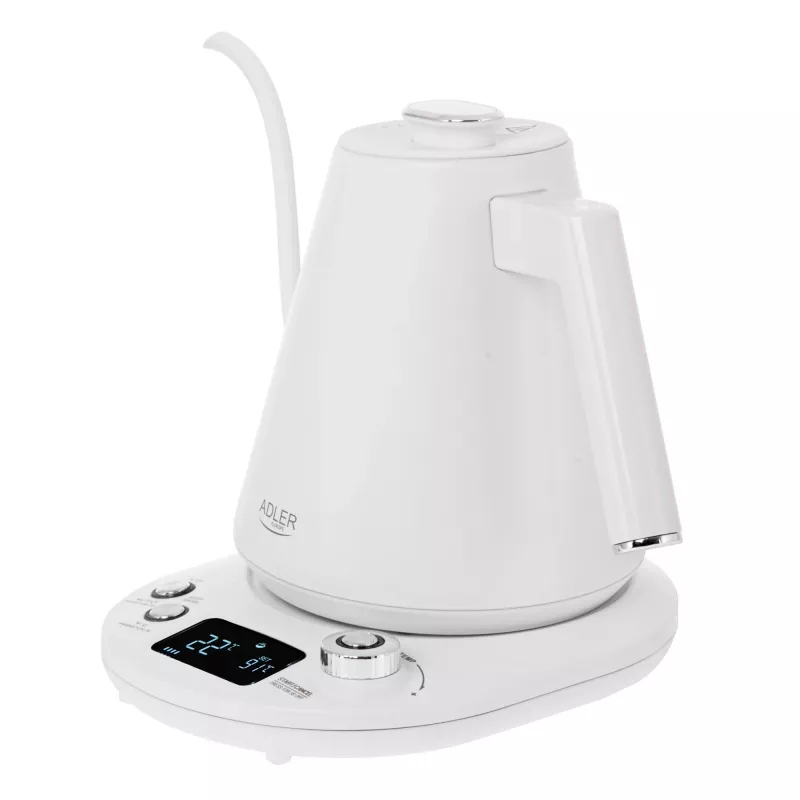 Hervidor metálico Adler AD 1349w 1,0 L pico largo, hervidor de cocina