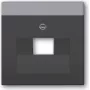 Placa de pared/tapa de interruptor Busch Jaeger 1710-0-3912 negro (1710-0-3912)