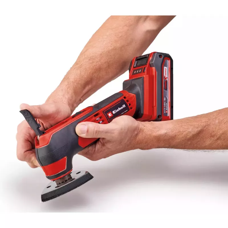 Herramienta multifunción a batería Power X-Change TE-MG 18/1 Li-Solo, 18 voltios (rojo/negro, sin batería ni cargador, accesorios incluidos)