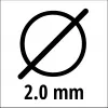 Hilo de corte para recortabordes EINHELL Super Cut Line 2,0 mm, modelo 3436653, diámetro 2,0 mm