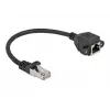 Cable de extensión de red DeLOCK Cat.6A 25 cm negro