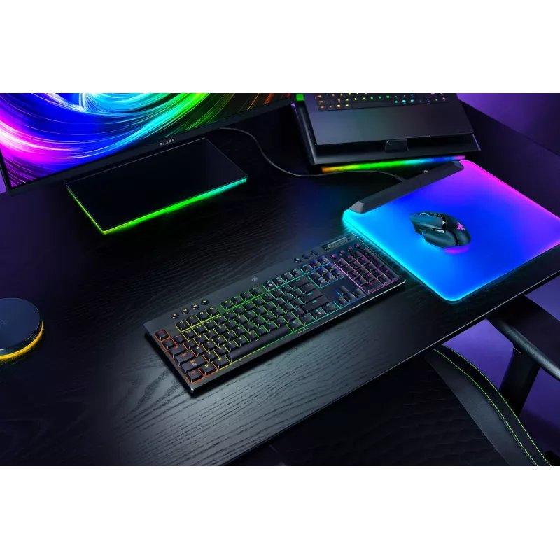 Razer BlackWidow V4 Low-Profile HyperSpeed (RZ03-05270800-R3M1) teclado, interruptores naranjas, distribución US