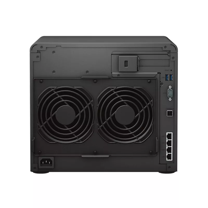 NAS Synology DS2422+; torre; 12x (3,5 SATA HDD/2,5 SATA HDD/2,5 SATA SSD); AMD Ryzen V1500B;,4 GB DDR4 (máx. 32GB),4 x 1GbE RJ-45