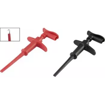VOLTCRAFT Pinza de toma 4 mm CAT III 1000 V, CAT IV 600 V Negro/Rojo MSK-118 (VC-8371755)