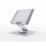 Soporte elevador para portátil GEMBIRD NBS-DR1-01 – base giratoria, altura ajustable, gris espacial