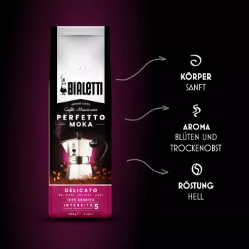 Café molido Bialetti Perfetto Moka Delicato 250 g