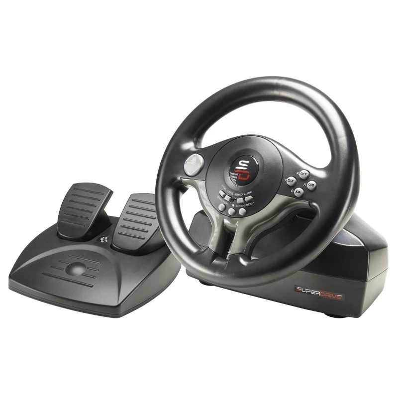 Volante + pedales Subsonic SV200 negro gris USB rotación 180°