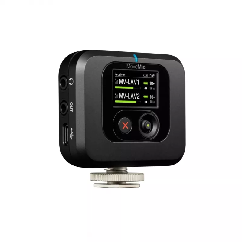 Shure MV-R-Z6 MoveMic receptor inalámbrico, montaje para cámara (zapata fría)