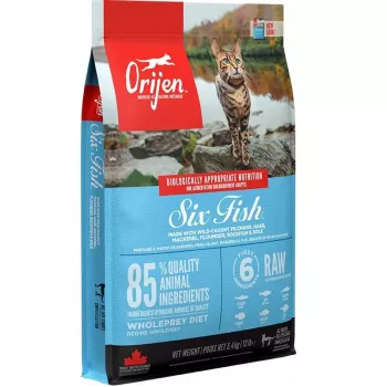 ORIJEN Six Fish Cat - Comida seca para gatos - 5,4kg