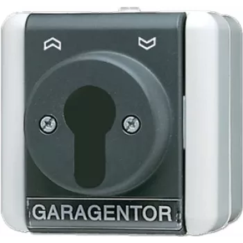 JUNG 833.18 W - interruptor de llave - 1P - con cable - negro - blanco - termoplástico - IP44