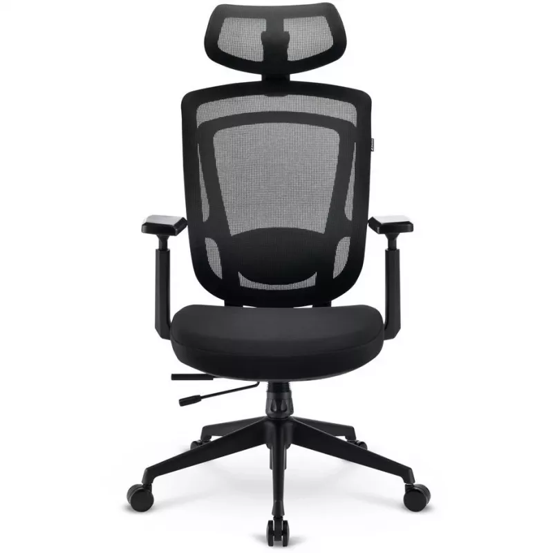 Silla de oficina Sharkoon OfficePal C20 asiento acolchado respaldo de malla negro