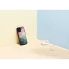 Funda protectora iKins para Apple iPhone 12 mini – diseño de flores acuáticas, negro
