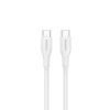 Cable CANYON CC60SC10 C-C 60W 1m silicona blanco