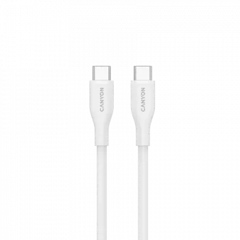 Cable CANYON CC60SC10 C-C 60W 1m silicona blanco