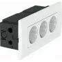 Unidad de tomas de corriente OBO Bettermann 3 tomas 84x185x59 blanco puro SDE-R (6119414)