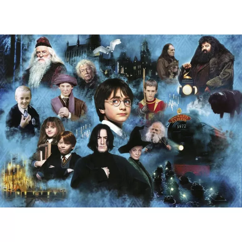 Puzle de 1000 piezas Ravensburger Harry Potters magische Welt – 1000 piezas, formato de puzle estándar