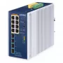Switch gestionado PLANET IP30 8 puertos L2/L4 Gigabit Ethernet aluminio azul