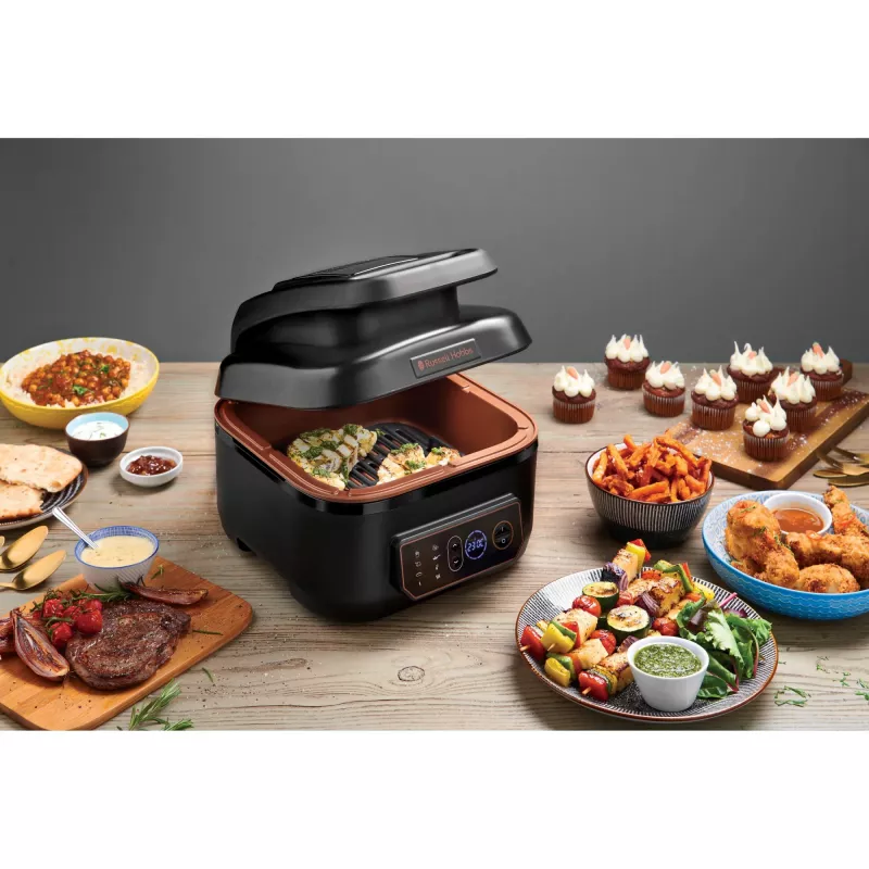 Olla multifunción Russell Hobbs SatisFry Air & Grill 5.5 L 1745 W negra