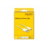 Cable USB de datos y carga DeLOCK 83000 para iPhone iPad iPod blanco 1 m
