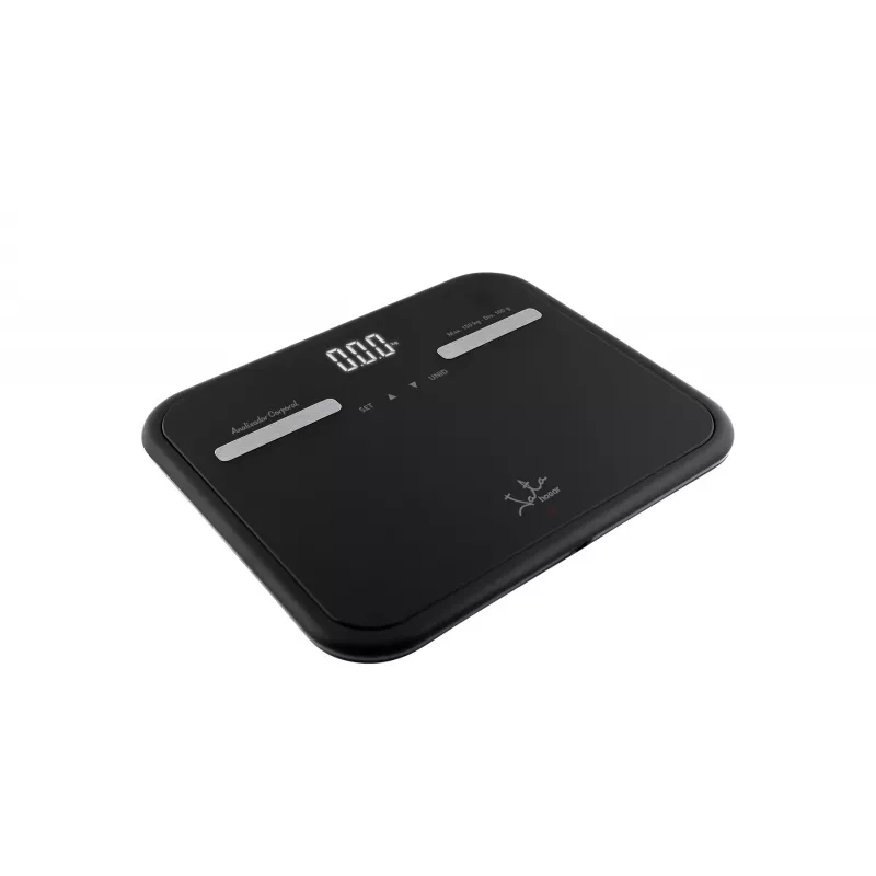 Báscula de baño electrónica JATA 538 rectangular negra