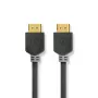 Nedis cable HDMI™ de alta velocidad con Ethernet | conector macho HDMI™ | 4K@60Hz | ARC | 18 Gbps | 0,50 m | redondo | PVC | antracita | envase con ventana