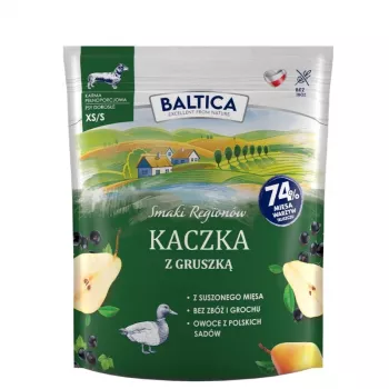 Comida húmeda para perros Baltica Pato con pera XS/S 1 kg — Alimento completo para perros adultos pequeños