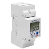 Qoltec 50882 Contador electrónico monofásico de consumo de energía para carril DIN | Wi-Fi | TUYA | 230V | LCD