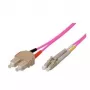 Tecline exertis Connect - cable de parcheo - SC multimodo (M) a LC multimodo (M) - 1 m - fibra óptica - 50/125 micrómetros - OM4 - aguamarina (39885601)