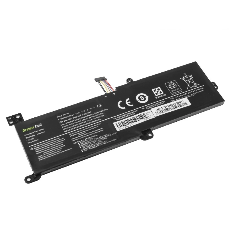Batería Green Cell LE125 para Lenovo IdeaPad (7,4 V, 3500 mAh, LiPo, negra)