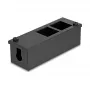 Caja de distribución DeLOCK Easy 45 soporte de módulos para montaje en mesa o pared, metal, negro — 4×22,5×45 mm o 2×45×45 mm