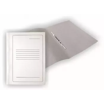 Carpeta de cartulina SMLT, A4, 300 g, blanco con impresión, cartón