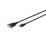 Cable adaptador USB 2.0 a RS232 DIGITUS DA-70172, 1.8 m, chipset FTDI FT232RNL, USB Type-A a DB9