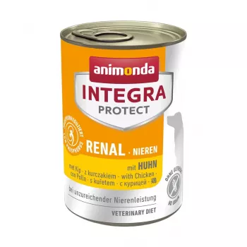 Comida húmeda para perros animonda Integra Protect Nieren con Huhn 400 g — apoyo renal, sin cereales ni gluten