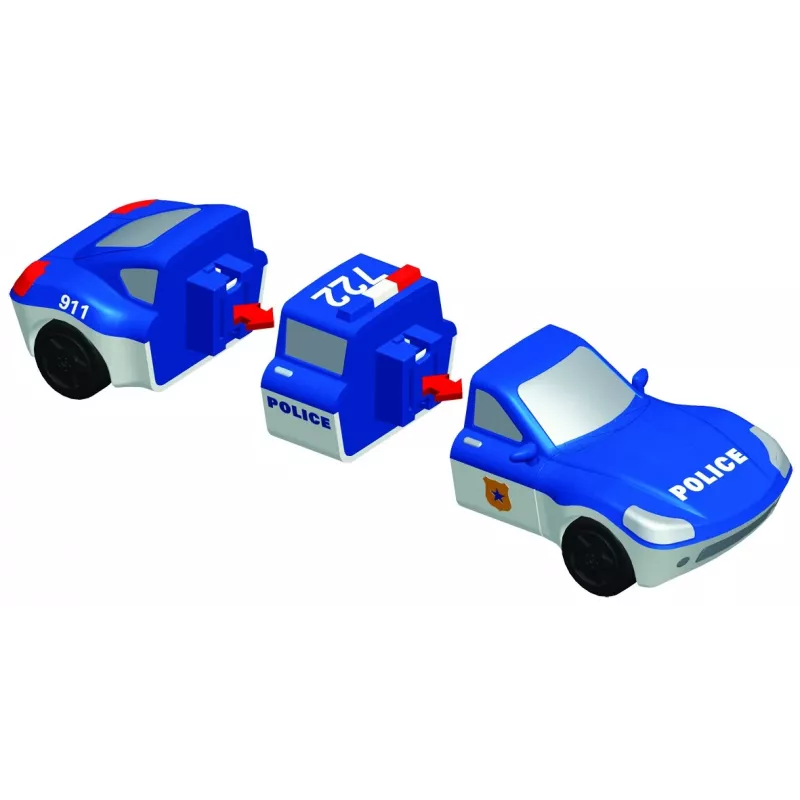 Set de vehículos Popular Playthings Mix or Match Vehicles Police