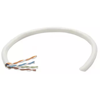 Cable de red Cat5e a granel Intellinet, 24 AWG, hilo macizo, 305 m, gris, CCA, U/UTP, caja
