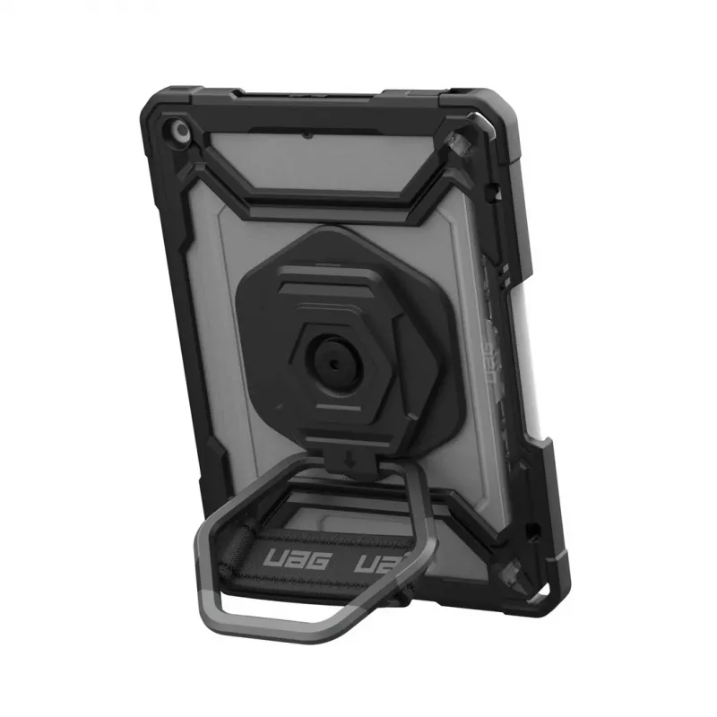 Urban Armor Gear Plasma Healthcare 124470114340 funda para tablet Apple iPad 10.9 (10.ª gen.) / 11 (A16), 27,7 cm (10,9"), bumper, soporte, correa de mano, ice/negra