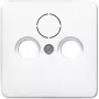 Toma de pared para satélite/TV/radio JUNG CD 561 SAT WW Blanco, termoplástico, toma SAT+TV+radio