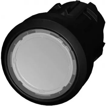 Siemens pulsador actuador plano, anillo frontal plástico transparente desenclavamiento por presión SIRIUS ACT 3SU1000-0AB70-0AA0 1 ud. (3SU1000-0AB70-0AA0)