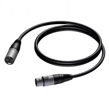 Cable de audio PROCAB CAB901 5 m XLR macho a hembra negro