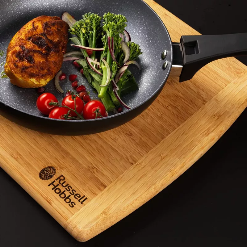 Juego de ollas Russell Hobbs RH01840EU7 – 4 piezas apilables, marmolado metálico