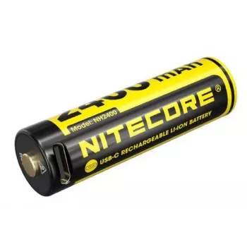 Pack de 4 baterías recargables Li-Ion AA 1,5V Nitecore NH2400 2400mAh