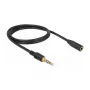 Cable de audio DeLOCK 85629 1 m 3,5 mm negro