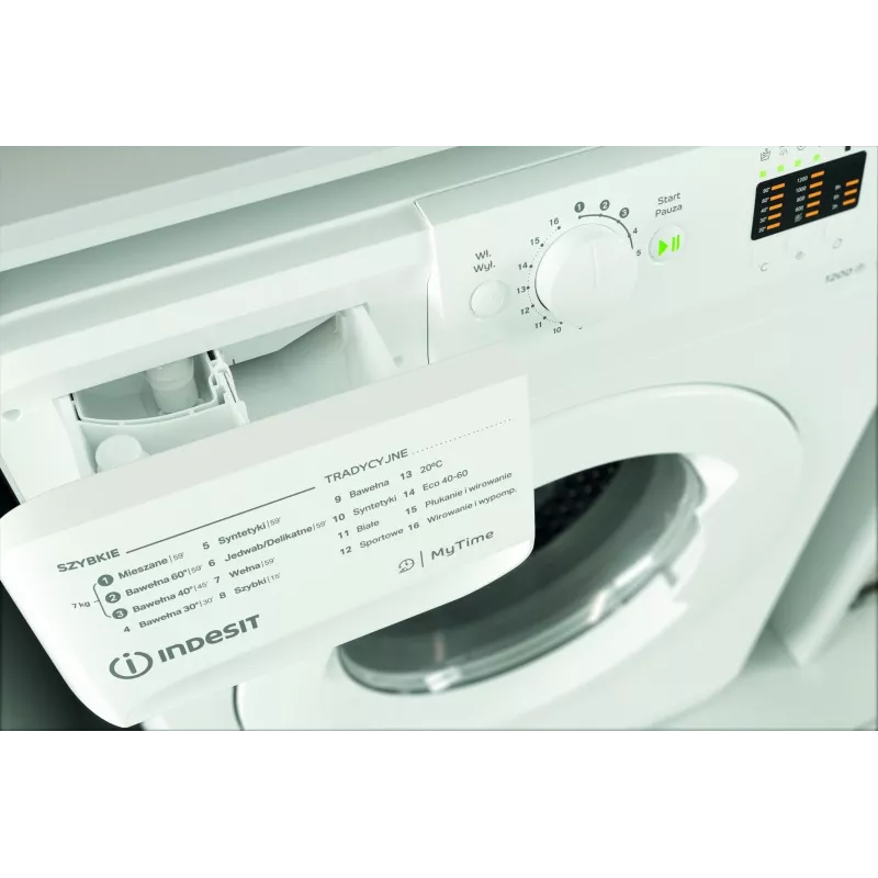Lavadora INDESIT MTWA71252WPL 7 kg, carga frontal, clase energética E