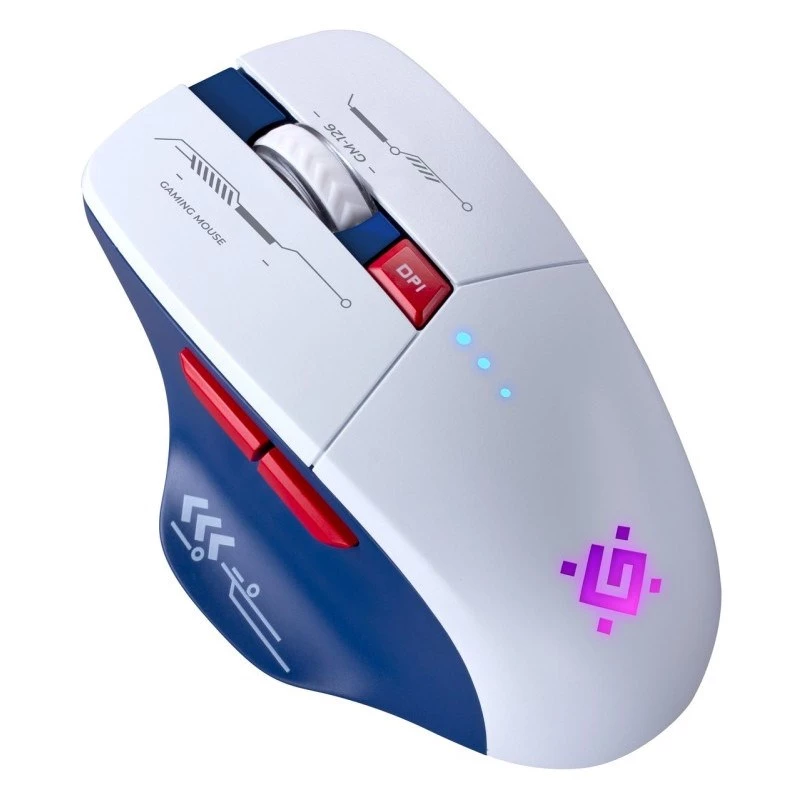 Ratón DEFENDER GM-126 TISA RF+BT ÓPTICO 1600dpi 6P BLANCO