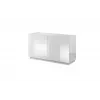 Aparador Cama 2D REJA blanco brillante/blanco brillante