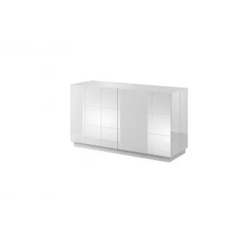 Aparador Cama 2D REJA blanco brillante/blanco brillante